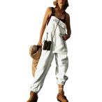 [ параллель импортные товары ]Skard Womens Fuzzy Fleece Overall Casual Loose Fit Jumpsuits Win