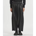 ショッピングサルエル NO ID. ノーアイディー　シンセティックレザーサルエルトラウザーズ