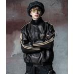 glamb グラム　Synth Leather Track Jacket シンセレザートラックジャケット