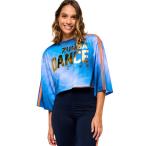 ズンバ ZUMBA Victory Tシャツ ロゴ オーバーサイズ ボクシー クロップ丈 トップス レディース 取り寄せ