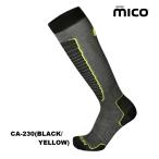 micomiko[SKI SOCKS CA230:BLACK/YELLOW]WARM CONTROL LIGHT лыжи носки унисекс лыжи носки скорость ... превосходный тонкий носки 