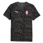 AC Milan ACM 2025-26 FTBLCULTURE AOP короткий рукав футболка 782597-04 футбол casual Puma черный общий рисунок Puma PUMA