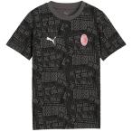 [ кошка pohs бесплатная доставка ] AC Milan Junior ACM 2025-26 FTBLCULTURE Tee AOP 782602-04 футбол casual футболка общий рисунок детский черный Puma PUMA