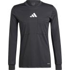 アディダス adidas 2024 レフェリー長袖シャツ IFC20 サッカー フットサル 審判 レフリー ウェア 胸ポケット ブラック メンズ