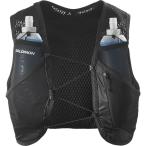 サロモン SALOMON ACTIVE SKIN 4 フラスク付 LC2178200 ランニング 陸上 ランニングベスト バッグ 4L 小物入れ ブラック