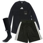 [3 позиций комплект ] Adidas adidas контакт охлаждающий длинный рукав рефери рубашка рефери шорты носки ODW42/DB694/EQ554 футбол футзал для судьи одежда 