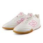 442 Team IN V3 ニューバランス New Balance U43I2Q0-2E ホワイト ピンク フットサルシューズ インドア 室内用