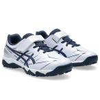 アシックス asics 野球 少年野球 ジュニア トレーニングシューズ マジックテープ ホワイトxネイビー 1124A010-103