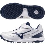  Mizuno MIZUNO бейсбол Junior тренировочная обувь подушка Revo diamond футболка Jr ребенок белый × темно-синий 11GT2527-14