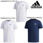 【ネコポス送料無料】アディダス adidas ワンポイントTシャツ 半袖 メンズ ETZ84 トレーニングウェア ランニング 部活 練習Tシャツ ジム