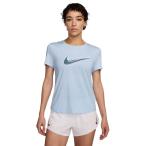 【ネコポス送料無料】ナイキ NIKE レディース ランニング Tシャツ ナイキ AS W NK ONE SWSH HBR DF SS Dri-FIT ショートスリーブ ブルー