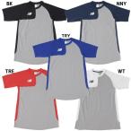 [ кошка pohs бесплатная доставка ] New balance New Balance мужской бейсбол нижняя рубашка Baseball asimeto Lee Short рукав верх правый для метания MT41704R короткий рукав 