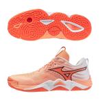 【予約販売】ミズノ MIZUNO メンズ レディース バレーボールシューズ ウエーブモーメンタムエリート WAVE MOMENTUM ELITE コーラル V1GA2512-80