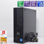 程度良好 Win11Pro 高速SSD 第12世代 Core i5 DELL■Optiplex 3000SFF Core i5 12500 3.0GHz/SSD 256GB(NVMe) + HDD 1TB/メモリー8GB/DVDマルチ/08010