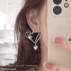 Yahoo! Yahoo!ショッピング(ヤフー ショッピング)ピアス ラインピアス  アクセサリー ファッション雑貨 韓国 ファッション ラインハートシルバーピアス