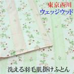 ウェッジウッド 羽毛肌掛け布団 シングル ウォッシャブル ダウンケット 西川 丸洗いＯＫ 50% 肌掛けふとん