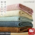 ミニバスタオル 34×120cm 高吸水糸使用 ハンガー干し バスタオル ビッグフェイスタオル ココチエナ2 cocochiena2 圧縮メール便