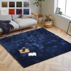 ラグ カーペット 2畳 無地 シャギー調 選べる7色 『ラルジュ』 約185×185cm（ホットカーペット対応） 【メーカー直送商品】☆