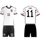 1セットから販売★日本代表アウェイ 2022-2023年 モデル 22/23 サッカーユニフォーム 久保仕様 KUBO 11番 シャツ・パンツセット 2022年 2023年 2024年