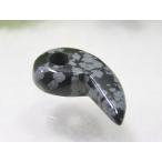 スノーフレークオブシディアンの勾玉...