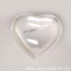 【天然石パワーストーン】ハート型の水晶  コロンとかわいいハート型の聖なる石  Y038 風水天珠堂