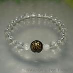 戦国武将みちのく仙台藩祖伊達政宗（だてまさむね）の家紋をデザインした水晶ブレスレット[8mm]