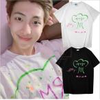 ショッピングbts butter BTS(防弾少年団) RM韓流グッズ 半袖Tシャツ コート新入荷 春夏 Tシャツ 男女兼用 応援服 打歌服 ウェア ペアル