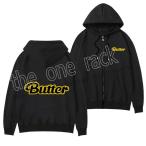 ショッピングbts butter BTS(防弾少年団) butter コスプレ衣装 ジャージ 長袖パーカー アンブロシャツジャケット スポーツウェア アウター フルジップ 上着 春秋運動服