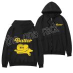 ショッピングbts butter BTS(防弾少年団) butter コスプレ衣装 ジャージ 長袖パーカー アンブロシャツジャケット スポーツウェア アウター フルジップ 上着 春秋運動服