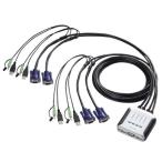 Elecom KVM переключатель USB VGA динамик 4 шт. KVM-KU4