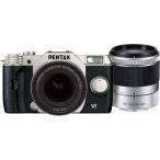 PENTAX ミラーレス一眼 Q10 ダブルズームキット [標準ズーム 02 STANDARD ZOOM ・望遠ズーム 06 TELEPHOTO ZOOM] シルバー Q10 WZOOMKIT SILVER 12174