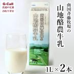 南国斉藤牧場の山地酪農牛乳 1L×2本