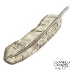 Yahoo! Yahoo!ショッピング(ヤフー ショッピング)EdHardy エドハーディー フェザーネックレス ペンダントトップ EDFE-052 ユニセックス メンズ レディース プレゼント シルバー