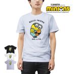 ミニオンズ MINIONS BELLO FRIEND Tシャツ メンズ 半袖 ユニセックス ブラック ホワイト パープル キャラクター ボブ ティム S M L XL