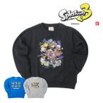 スプラトゥーン3 Splatoon3 子供服 キッズ トレーナー プリント グッズ スウェット プルオーバー 長袖 裏起毛 イカ
