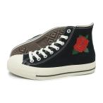コンバース CONVERSE スニーカー メンズ レディース ハイカット オールスター (R) ローズエンブロイダリー HI ブラック ALL STAR (R) ROSEEMBROIDERY HI