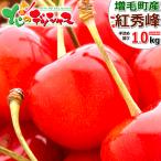 【予約】お中元 北海道 増毛産 さくらんぼ 紅秀峰 1kg (JA共撰/秀品/2L/500g×2/手詰め/クール便) 2025 ギフト 贈り物 お礼 お返し 果物 フルーツ お取り寄せ