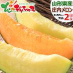 【予約】山形県産 庄内砂丘メロン 赤肉・青肉セット (秀品/1玉 約1.5kg) 庄内メロン 夏ギフト お中元 贈り物 プレゼント 山形県 送料無料 お取り寄せ