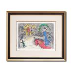 マルク・シャガール「赤い馬と太陽」リトグラフ