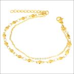 Yahoo! Yahoo!ショッピング(ヤフー ショッピング)ブレスレット ステンレス チェーン スイートハートマリーナ2連イエローゴールド / 20代 30代 40代 プチギフト  /  金アレ対応 /ジーラブ