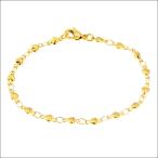 Yahoo! Yahoo!ショッピング(ヤフー ショッピング)ブレスレット ステンレス チェーン 3mm スイートハートイエローゴールド / つけっぱなしOK  / 20代 30代 40代 プチギフト  / 金属アレルギー対応 /ジーラブ