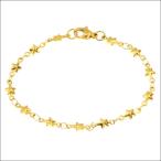 Yahoo! Yahoo!ショッピング(ヤフー ショッピング)ブレスレット ステンレス チェーン 4mm スイートスター ゴールド   / つけっぱなしOK  / 20代 30代 40代 プチクリスマスプレゼント  /  金アレ対応 /ジーラブ