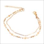 Yahoo! Yahoo!ショッピング(ヤフー ショッピング)ブレスレット ステンレス チェーン 2連 ピンクゴールド スイートダイヤ マリーナ / 20代 30代 40代 プチギフト  /  金アレ対応 /ジーラブ