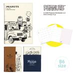 スヌーピー 手帳 2026 B6 ピーナッツ スケジュール帳 ウィークリー マンスリー カレンダー 帆布 合皮 コンビ デザイン ペンホルダ