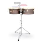 LP тимбал LP257-KP LP Karl Perazzo Signature Timbales 14inch &amp; 15inch Antiqued Bronze Finish Shells