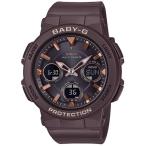 BABY-G ベビーG ベビージー カシオ CASIO 電波 ソーラー アナデジ 腕時計 ブラウン ピンクゴールド BGA-2510-5AJF 国内正規モデル