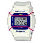 Yahoo! Yahoo!ショッピング(ヤフー ショッピング)BABY-G  5252 by o!oi 限定モデル カシオ CASIO デジタル 腕時計 プロテクター ホワイト ブルー スケルトン BGD-560SC-7JR 国内正規モデル