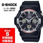 Yahoo! Yahoo!ショッピング(ヤフー ショッピング)G-SHOCK GAS-100-1A タフソーラー メンズウォッチ アナデジ 腕時計 ブラック シルバー Gショック ジーショック CASIO カシオ 逆輸入海外モデル