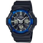 G-SHOCK Gショック ジーショック カシオ CASIO 電波ソーラー アナデジ 腕時計 ブルー ブラック GAW-100B-1A2