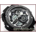 ショッピングg-shock ブラック G-SHOCK Gショック Gスチール G-STEEL カシオ アナデジ メンズ 腕時計 ブラック ホワイト GST-210B-7A